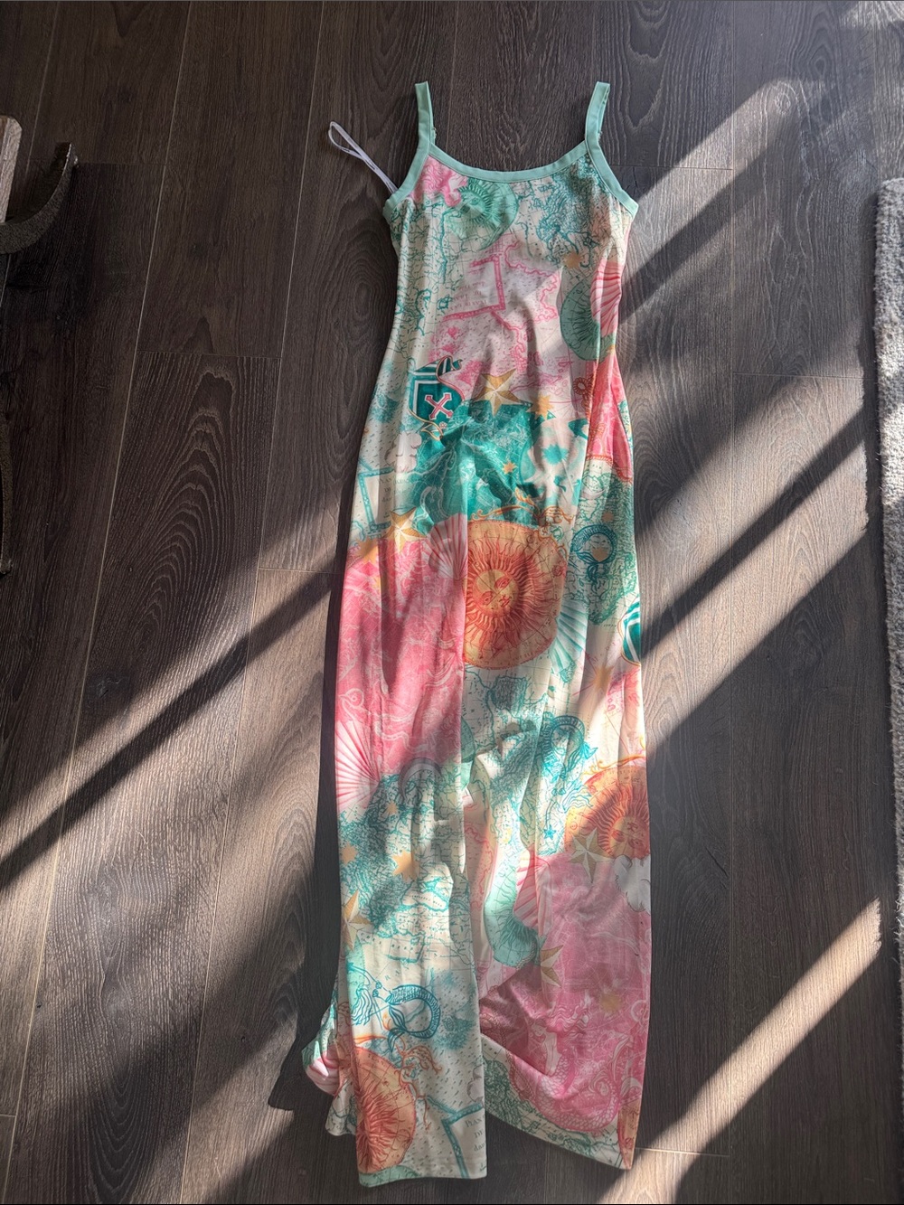 Kulani Kinis scoop low back maxi dress in Neverland. Floral Backless Maxi Dress - Picture 6 of 7